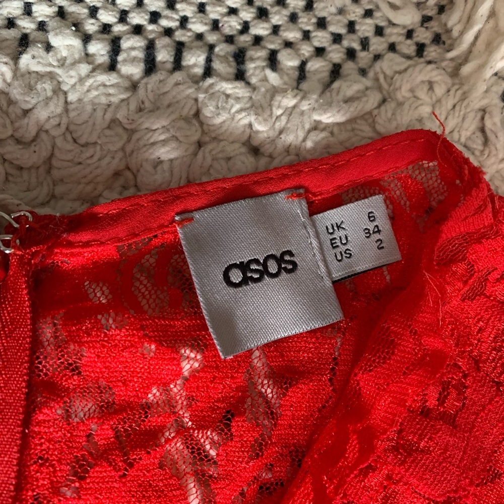Red ASOS dress - Picture 4 of 6